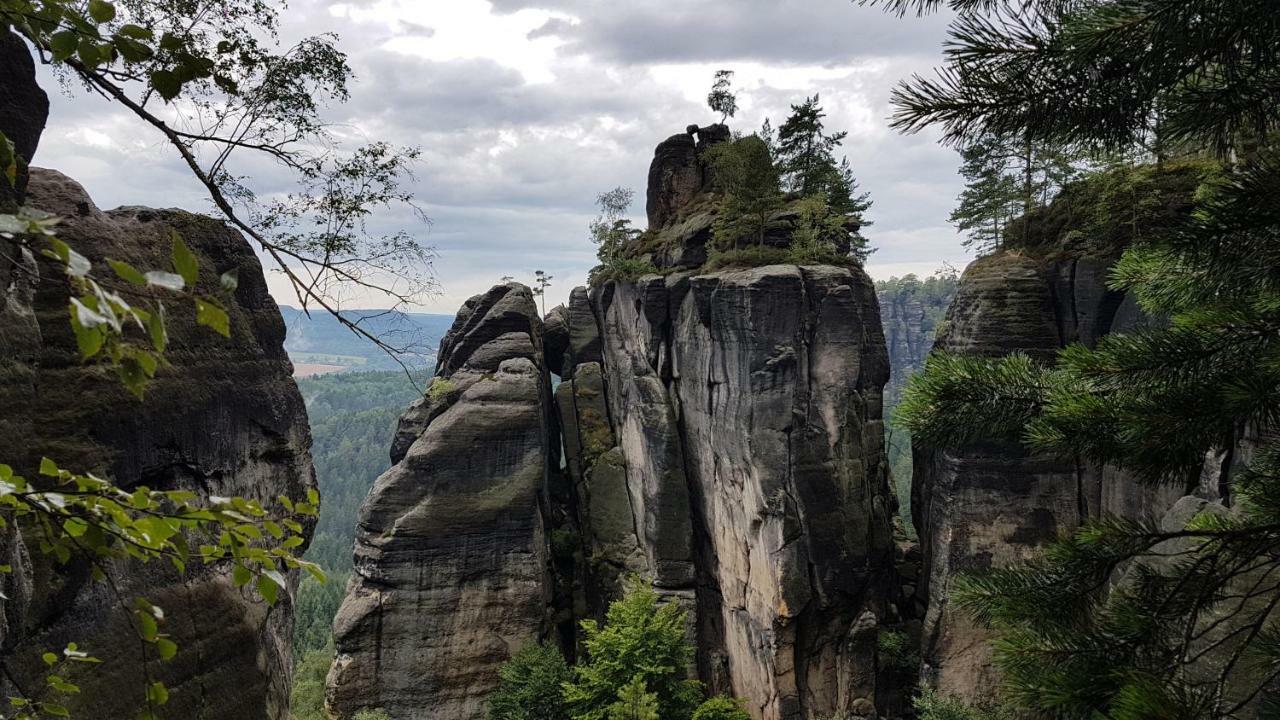 Ferienhaus Winterbergblick, Saechsische Schweiz Hinterhermsdorf Zewnętrze zdjęcie